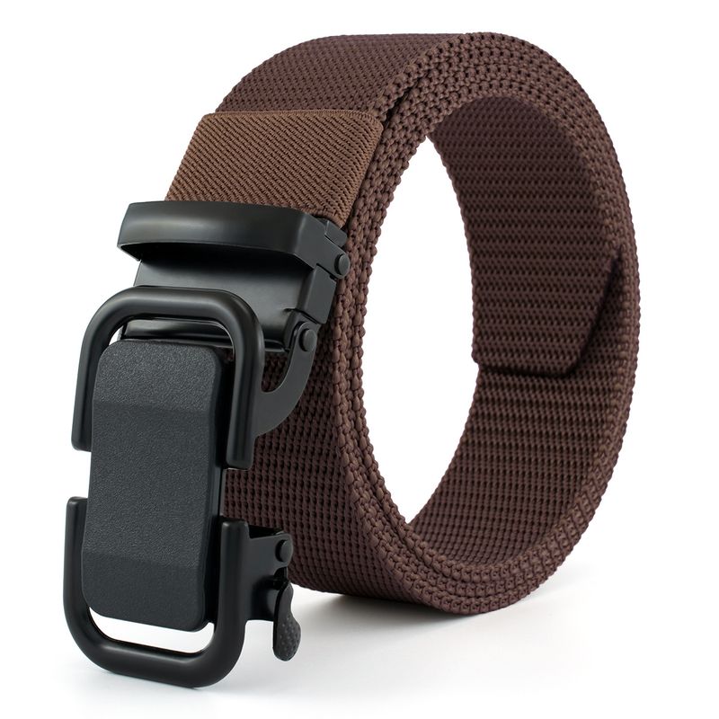 HOT Men's Ratchet Nylon Web Canvas Golf Automatic Buckle Waist Belt for Men Casual Work_voghion.com