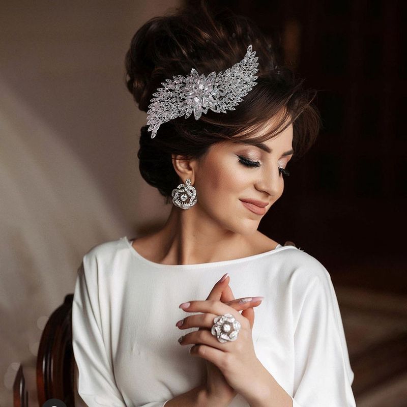 Strass Braut Kopfschmuck Hochzeit Krone Haar Zubehör Legierung Diamant Krone Hochzeit Kleid Haar Kleid Zubehör_voghion.com