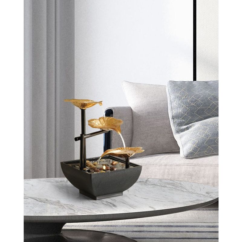 Colorful Ceramic Flow Circulating Water Wealth-Attracting Living Room Office Home Decoration High-End Ornament Gift_voghion.com