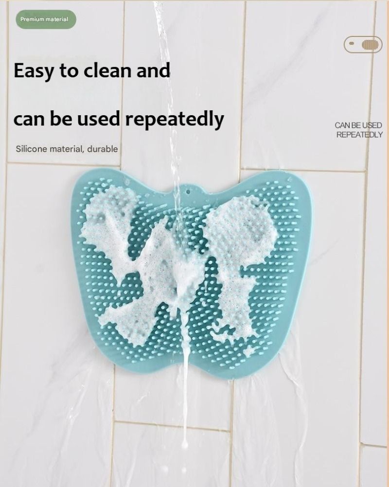 Butterfly Silicone Bath Brush Soft Exfoliating Silicone Shower Brush For Deep Cleaning & Relaxing Massage Quick-Dry & Hygienic_voghion.com