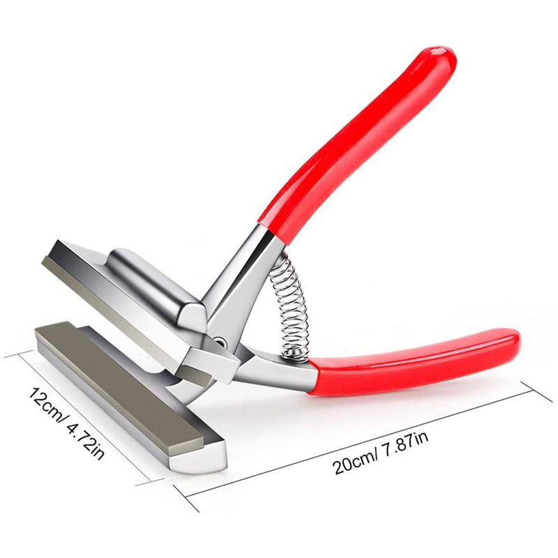 Pince à peinture à l'huile de 12 cm avec poignée rouge, outil d'étirement pour toile tendue, tissu, large mâchoire pour impression publicitaire_voghion.com