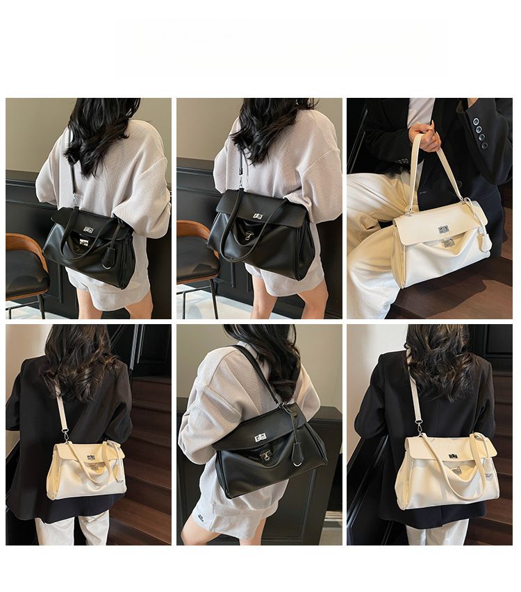 Borsa minimalista 2025 autunno/inverno nuova borsa Kelly da pendolare borsa a tracolla casual elegante e versatile_voghion.com