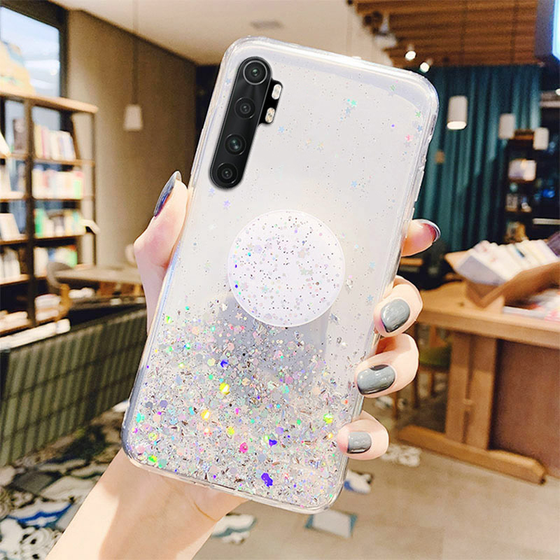For Xiaomi Mi 11 Ultra 11 Lite Case Bling Glitter Cover Xiaomi Poco M3 F3 X3 Pro Redmi Note 11 9 10 8 7 Pro 10S 9S Holde_voghion.com