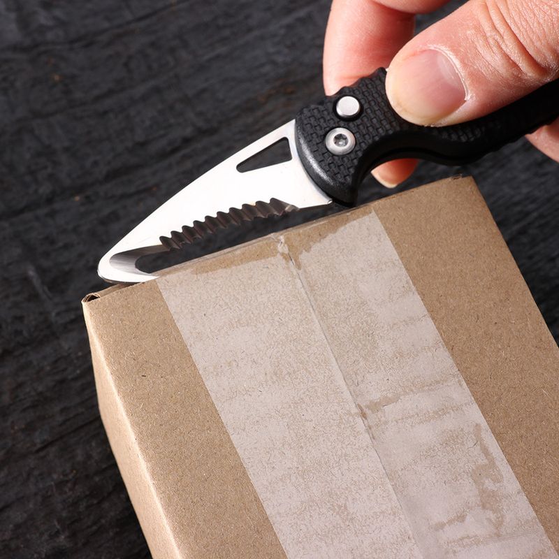 Cutter Multi-Functional Outdoor Portable Knife Hook Sawtooth Survival Tool Folding Box Opener_voghion.com