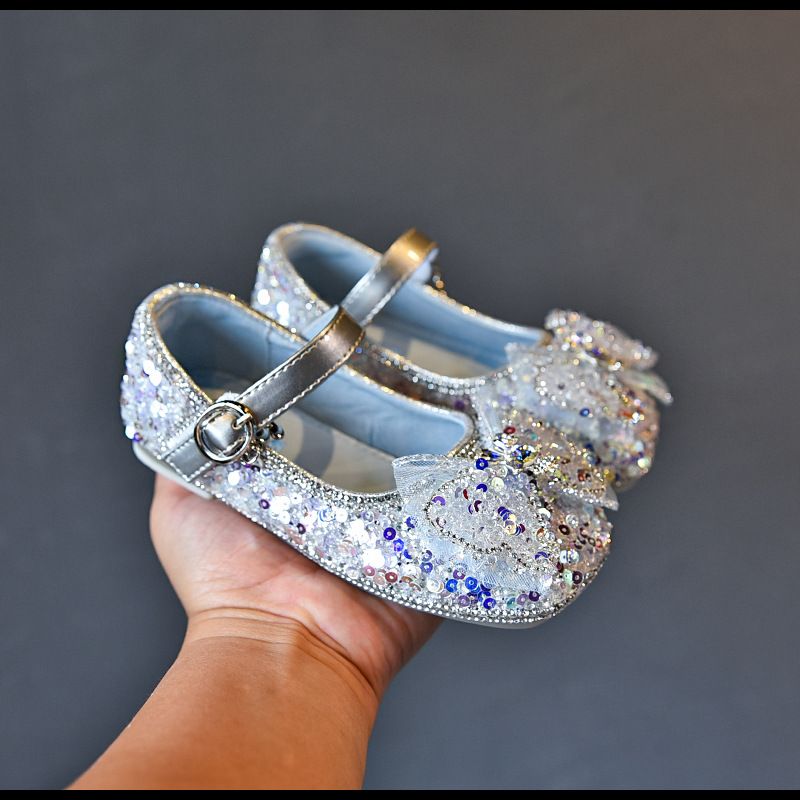 9137 herbst kinder Neue Mädchen Breiten Mund Schmetterling Prinzessin Mädchen Funkelnden Kristall Einzelnen Schüler Leistung Schuhe_voghion.com