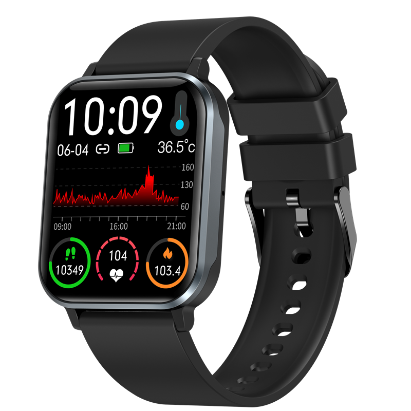 Lady Sports Smart Watch, IP68 waterdichte smartwatch, groot scherm, Bluetooth-oproep Hartslag Bloeddruk Slaapmonitoring_voghion.com