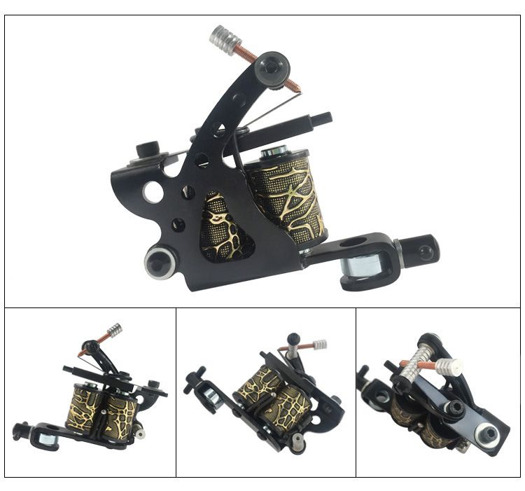 Conjunto de máquina de tatuagem Panda de 4 cores, ferramenta de tatuagem, linha de corte, equipamento de tatuagem de neblina_voghion.com