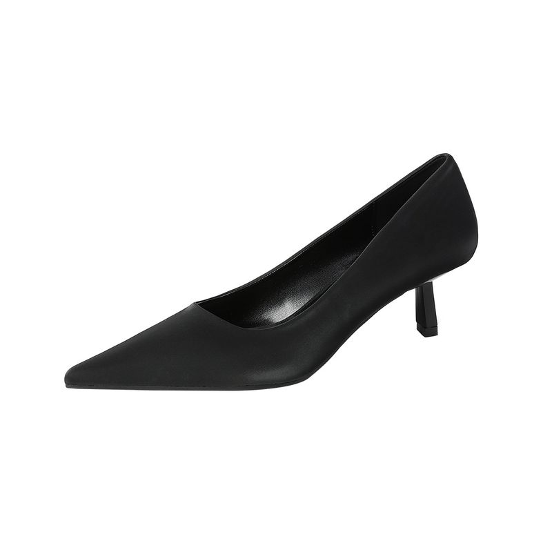 326-1 Internet-Promi-Stil Einfache spitze Zehenpartie Hohe neue flache Mund professionelle Stiletto-Absatz Arbeitsschuhe für Frauen_voghion.com