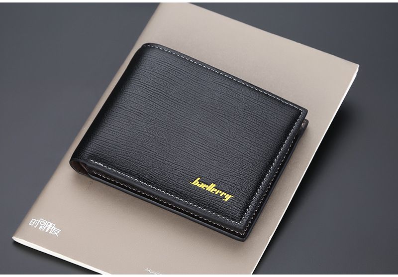 BAELLERRY nueva cartera corta para hombre horizontal con ranura para múltiples tarjetas clip abierto para billetes cartera informal al por mayor_voghion.com