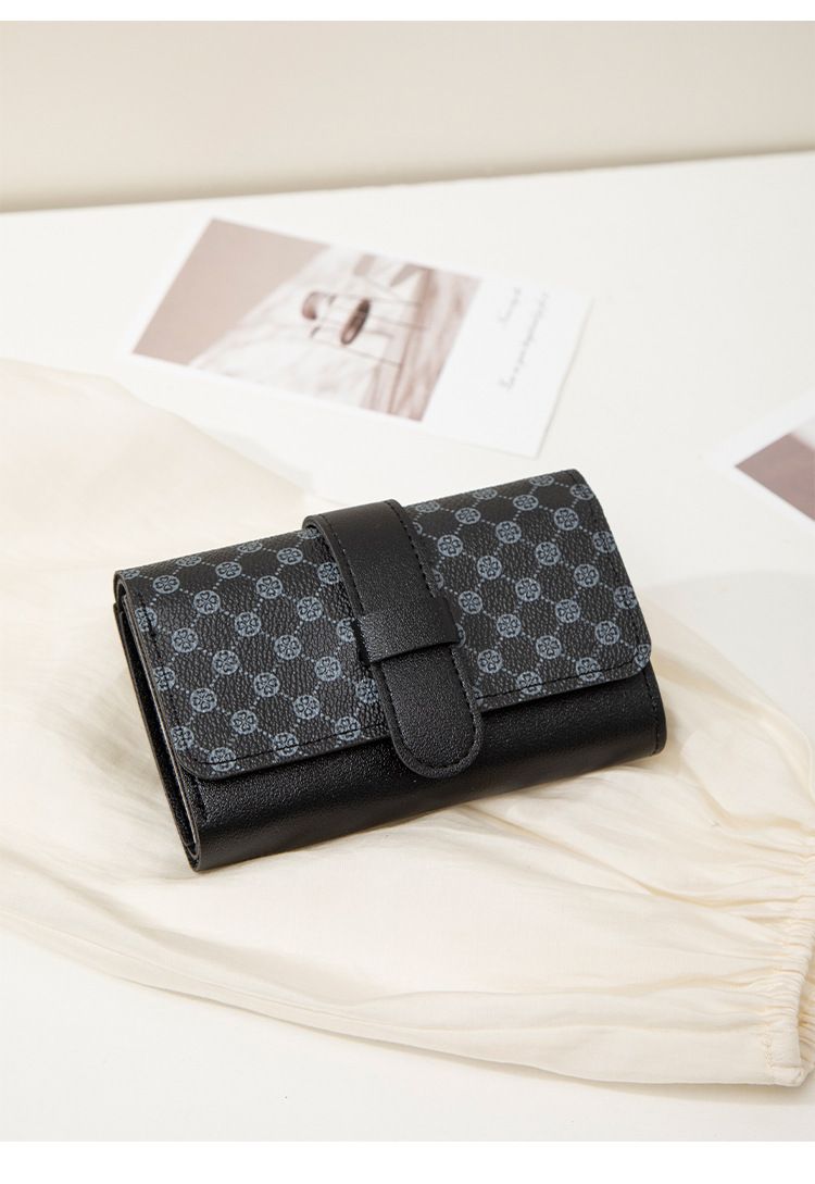 Women's Bags Dot Print Ladies Handbag Card Holder New Style Fashion Simple Three Fold Multi Card Slot Handbag_voghion.com