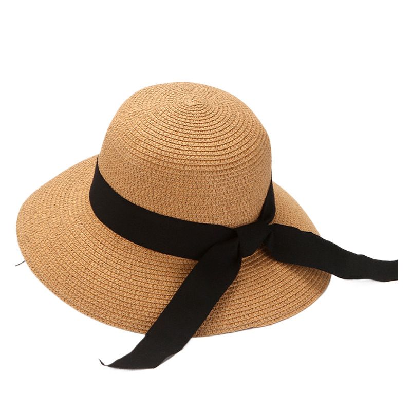 Unbeatable Quality Women's Beach With Wide Sun Grass Shade, Travel Brim, Bow Hat Suitable For Fishing, Hiking, Camping_voghion.com