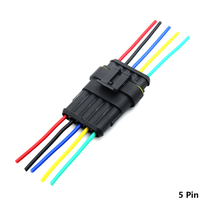 1/2/3/4/5/6 Pin Way Auto Wasserdichter elektrischer Auto-Anschluss Männlich Weiblich Stecker Stecker Draht 18 AWG Kabelbaum Für Auto Motorrad_voghion.com