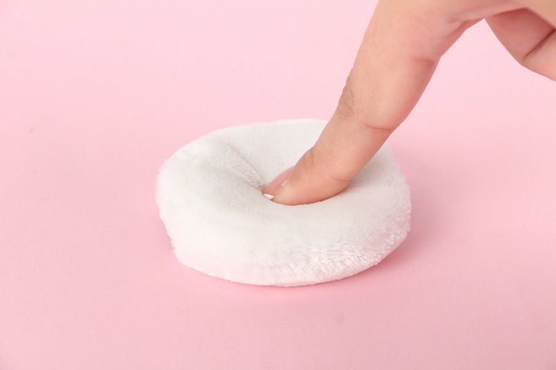 Ομορφιά & Υγεία Ιαπωνική σκόνη Flocking Puff Loose Powder Powder Puff Μαλακή στρογγυλή βελούδινη πούδρα μακιγιάζ διπλής όψης Flock μπορεί να πλυθεί_voghion.com