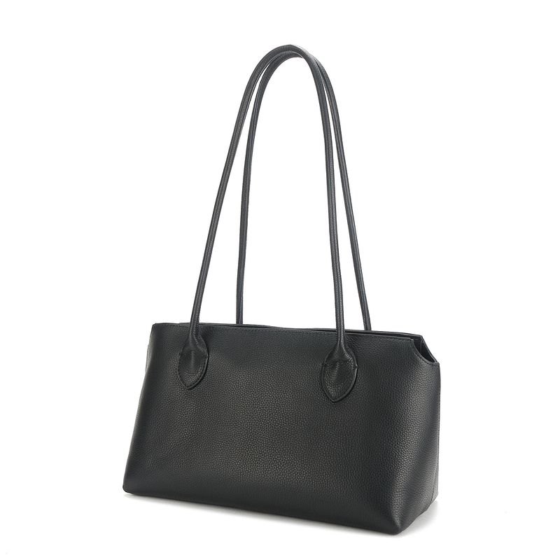 Borsa a tracolla versatile minimalista in vera pelle, grande capacità, da ascella, per donna, primavera/estate, Row 2025_voghion.com
