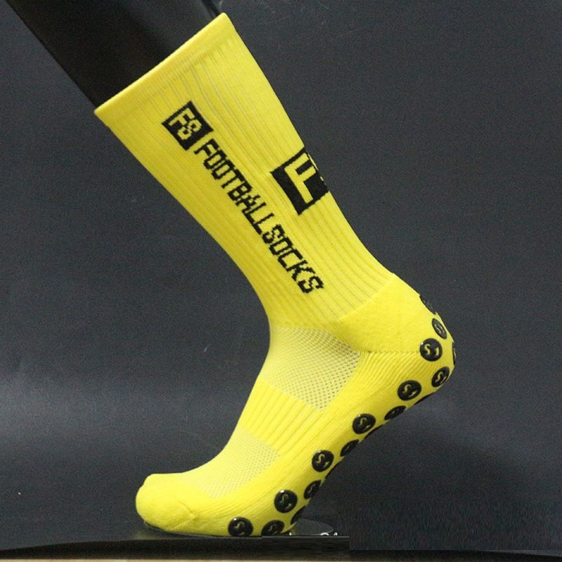 Sport-Mittelrohr-Fußballsocken für Herren und Damen, Trainings-Fußballsocken, professionelle, dicke Handtuchunterseite, rutschfeste Fußballsocken_voghion.com