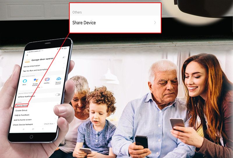 Tuya Smart Life WiFi Kontroler otvarača garažnih vrata Monitor sa suhim kontaktom Sigurnosni daljinski upravljač Bez čvorišta Podržava Alexa_voghion.com