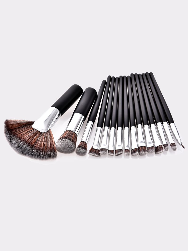 15 new large black professional makeup brush set_voghion.com