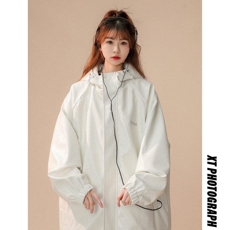 1. Unisexová pánská kožená bunda s kapucí, oversized, dámská bunda JK8744P90, barva control 128_voghion.com