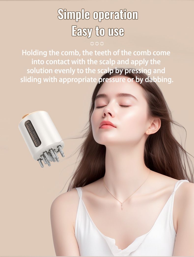 New Electric Vibration Massage Mini Convenient Guide Scalp Medication Applicator Comb_voghion.com