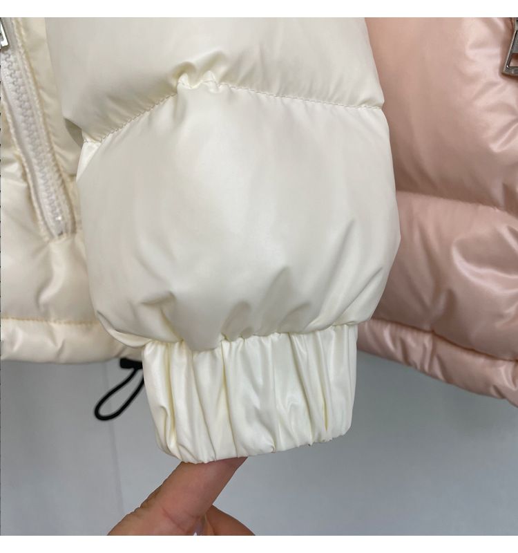 Winter-Steppjacke für Kinder – Abnehmbare Kapuze, wasser- und winddicht, kurze Ausführung (110–160 cm, 50 % Entendaunen, mattes Außenmaterial)_voghion.com