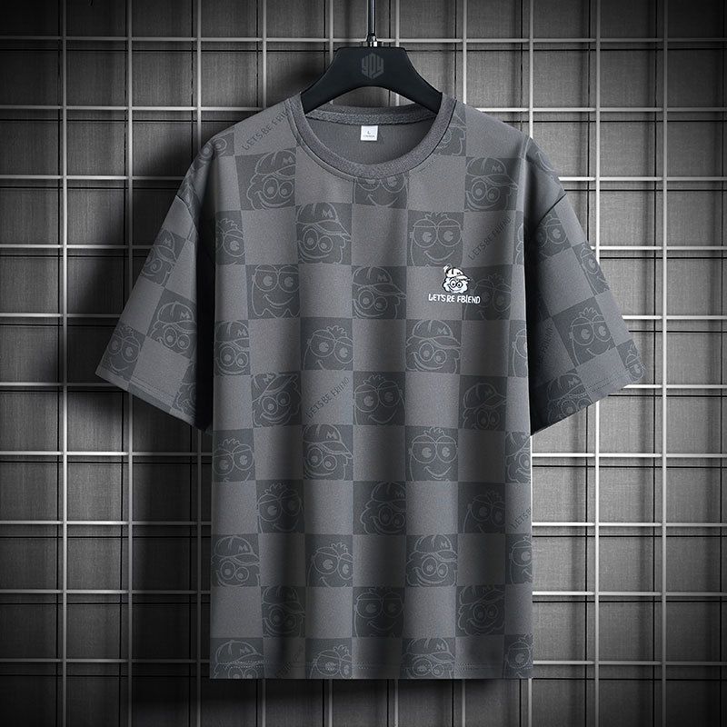 Unbeatable Quality Big Bellied Short Summer 2024 New Loose And Enlarged Size Half Sleeved T-shirt Clothes For Chubby Men's Clothing_voghion.com