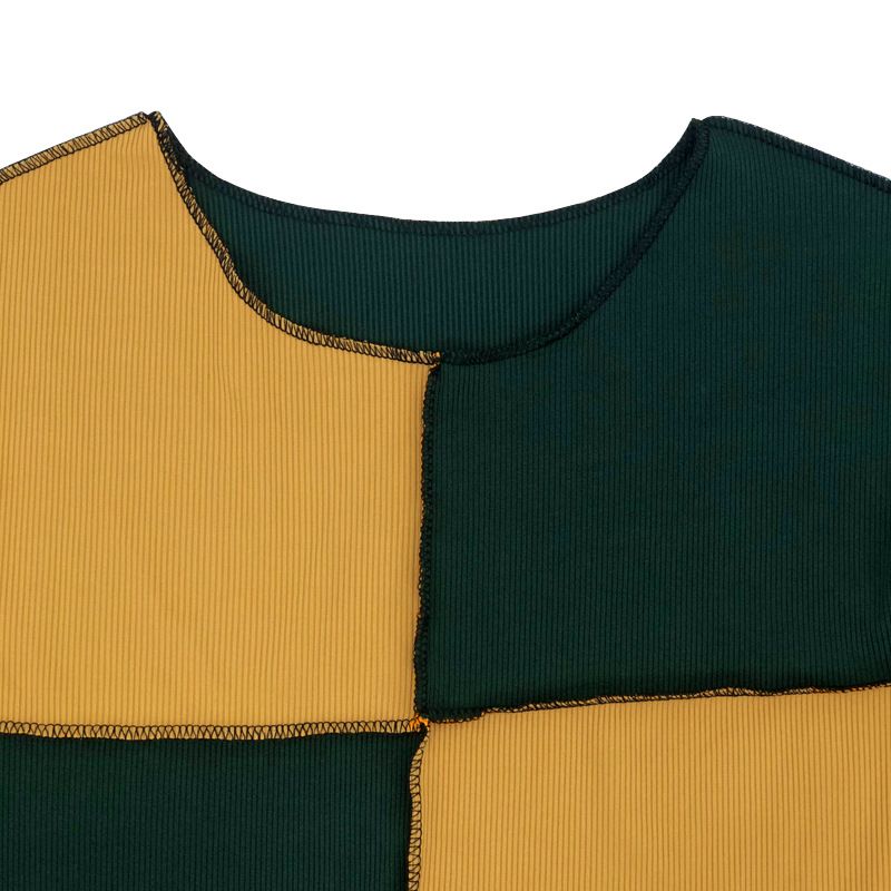 Damen-Spleißfarben-Mode, sexy Plus-Size-Mode-Freizeitanzug_voghion.com