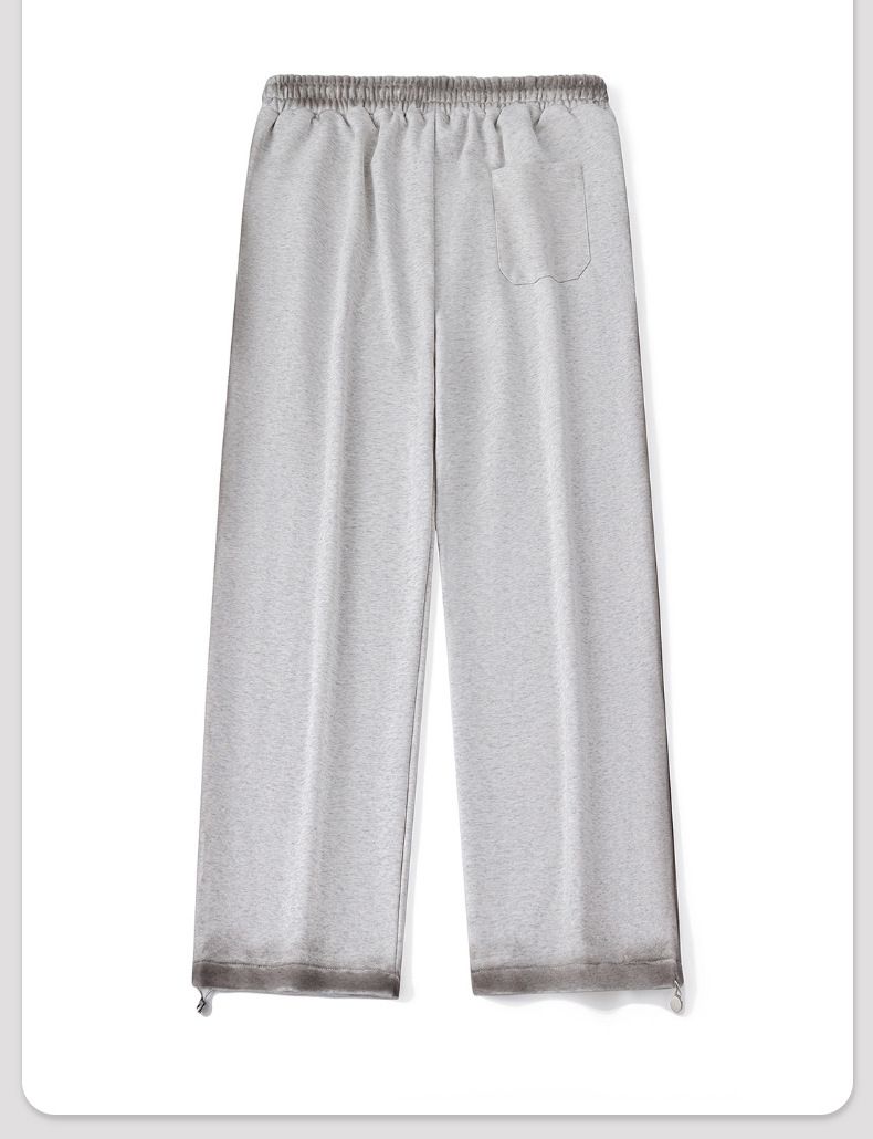 "Streetwear Drop-Crotch Pants – Bestickte Baumwoll-Jogginghose in Schwarz/Weiß (M-XXL)"_voghion.com