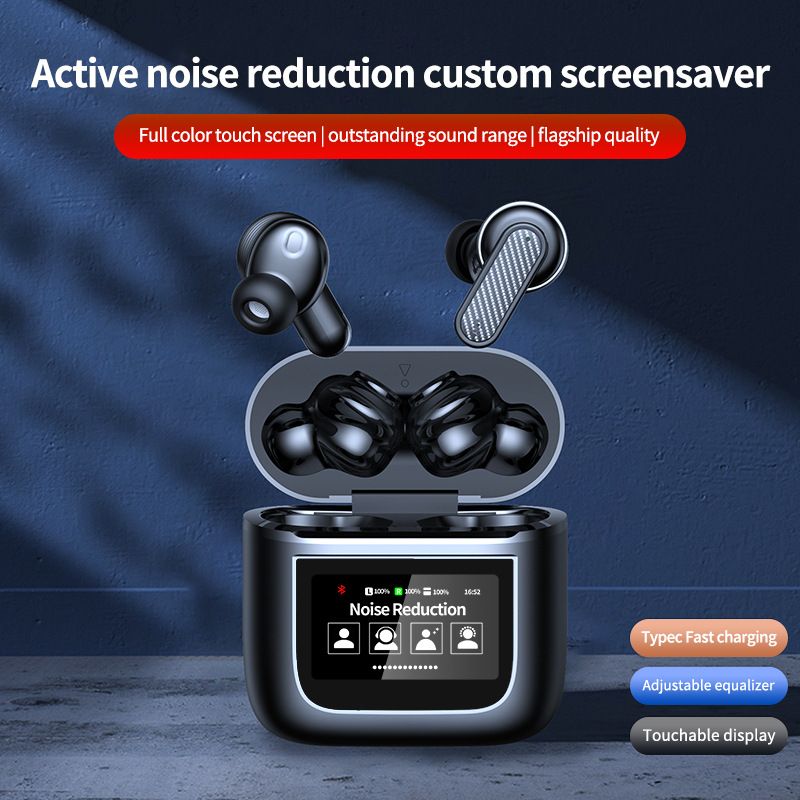 YW05 populär verkaafte Bluetooth Kopfhörer mat digitalem Display beréierbar, laanger Batterielaufzäit, Smart Screen, multiple_voghion.com
