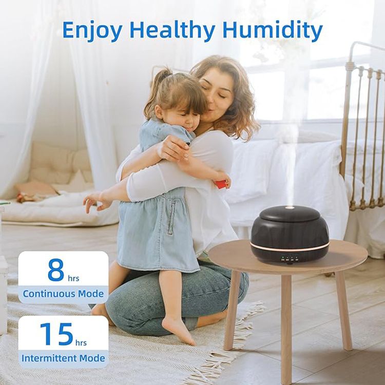Aroma-Diffusor, neuer Diffusor für ätherische Öle, USB-Lade-Aromatherapie-Maschine, 300 ml, tragbarer kleiner Luftbefeuchter, Holzmaserung-Aromatherapie-Maschine_voghion.com