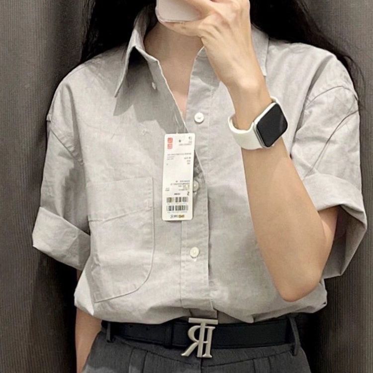 New Short Sleeved Design For Summer, Niche Loose French High-End Top, Women's Shirt Trend_voghion.com