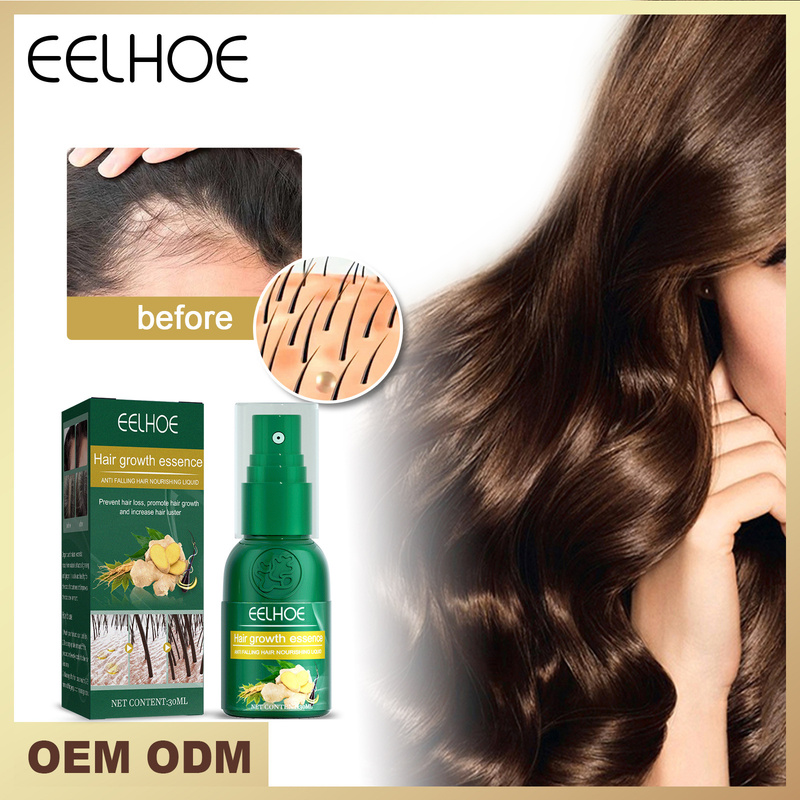 EELHOE Massaggio del cuoio capelluto per la crescita dello zenzero Idratante Spray nutrizionale per la cura dei capelli spessi e resistenti_voghion.com