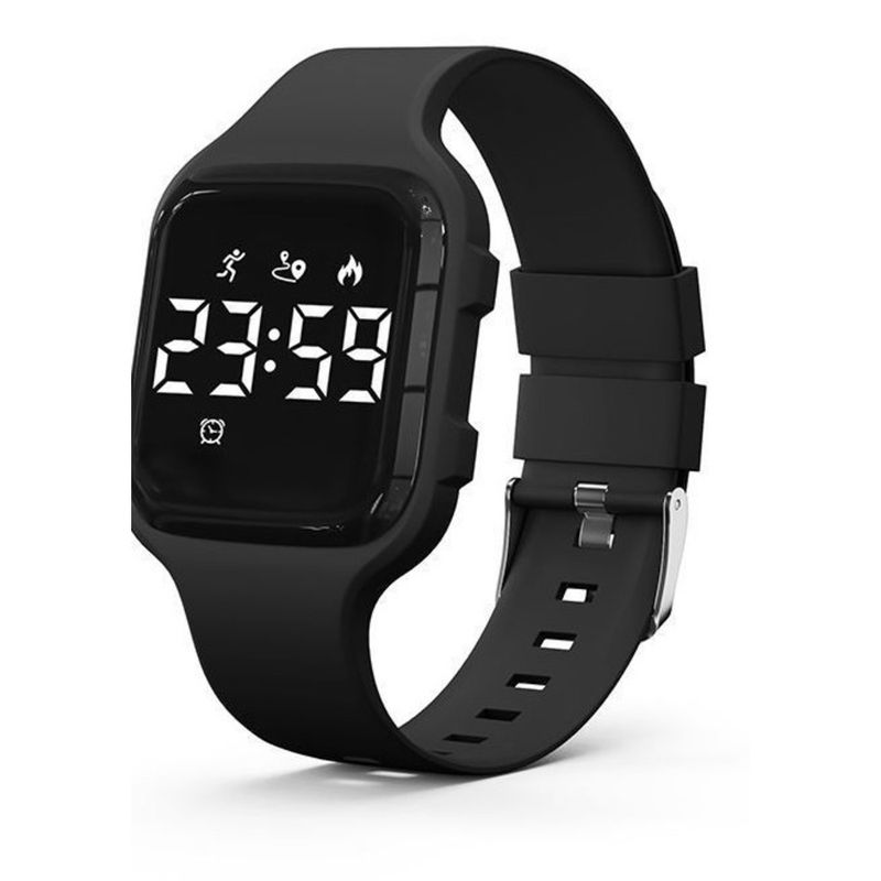 Square Waterproof Female Students, Elegant And Simple Sports Bracelet, High-end Luminous Vibration Alarm Electronic_voghion.com