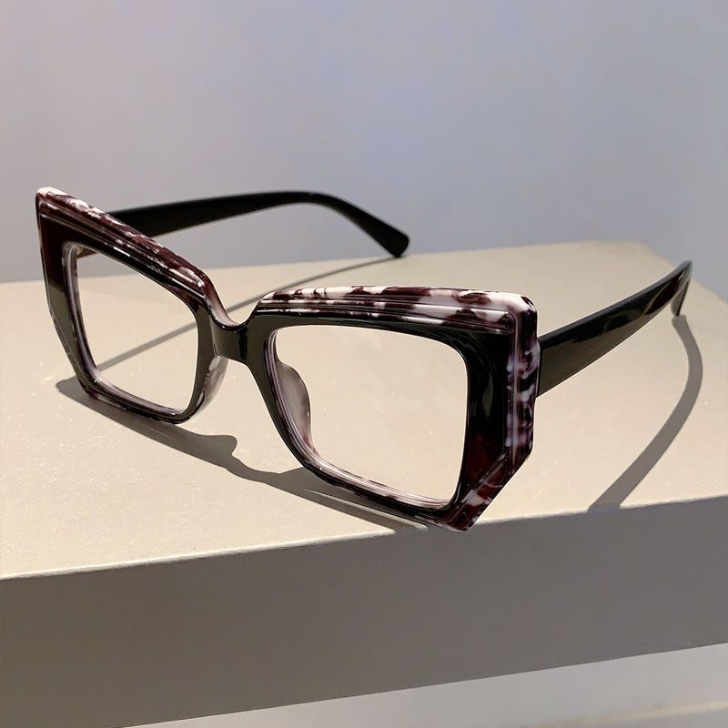 Mode Brillengestell Personalisierte Cat Eye Neue Retro Flache Spiegel Anti-blau Licht_voghion.com