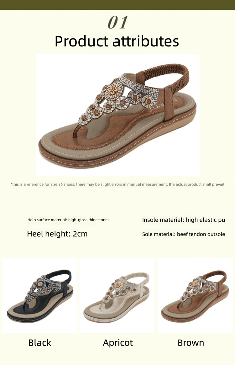 W676-7 New 2025 Flat Toe Clip-On Rhinestone Comfortable Sandals For Women_voghion.com