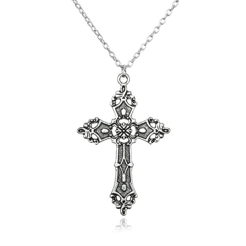 Unisex snygga vintage korsörhängen_voghion.com