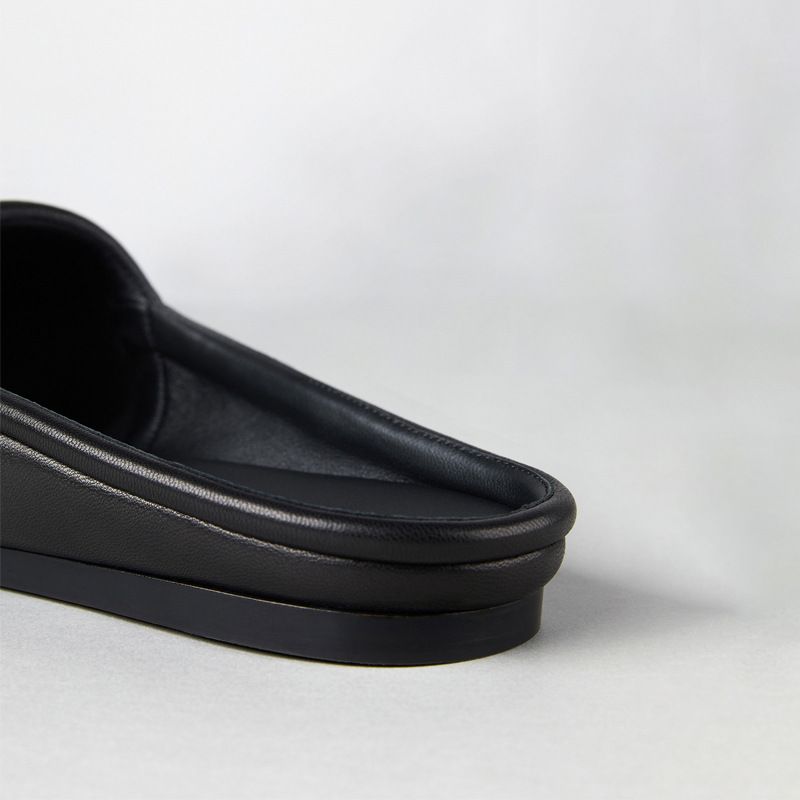 Ægte læder niche strand fritid brede flade sandaler til kvinder 2024 nye sommer enkle alsidige sandaler_voghion.com