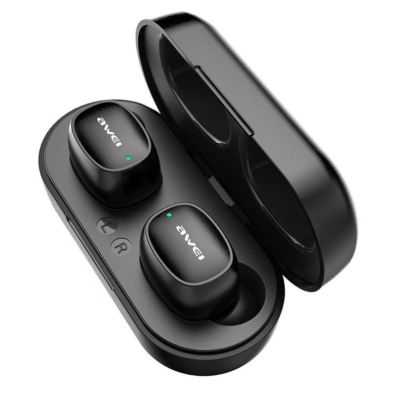 Awei T13 Bluetooth-compatible Earphone HiFi Fast Pairing Portable Audio Binaural Wireless Earbud for Walking_voghion.com