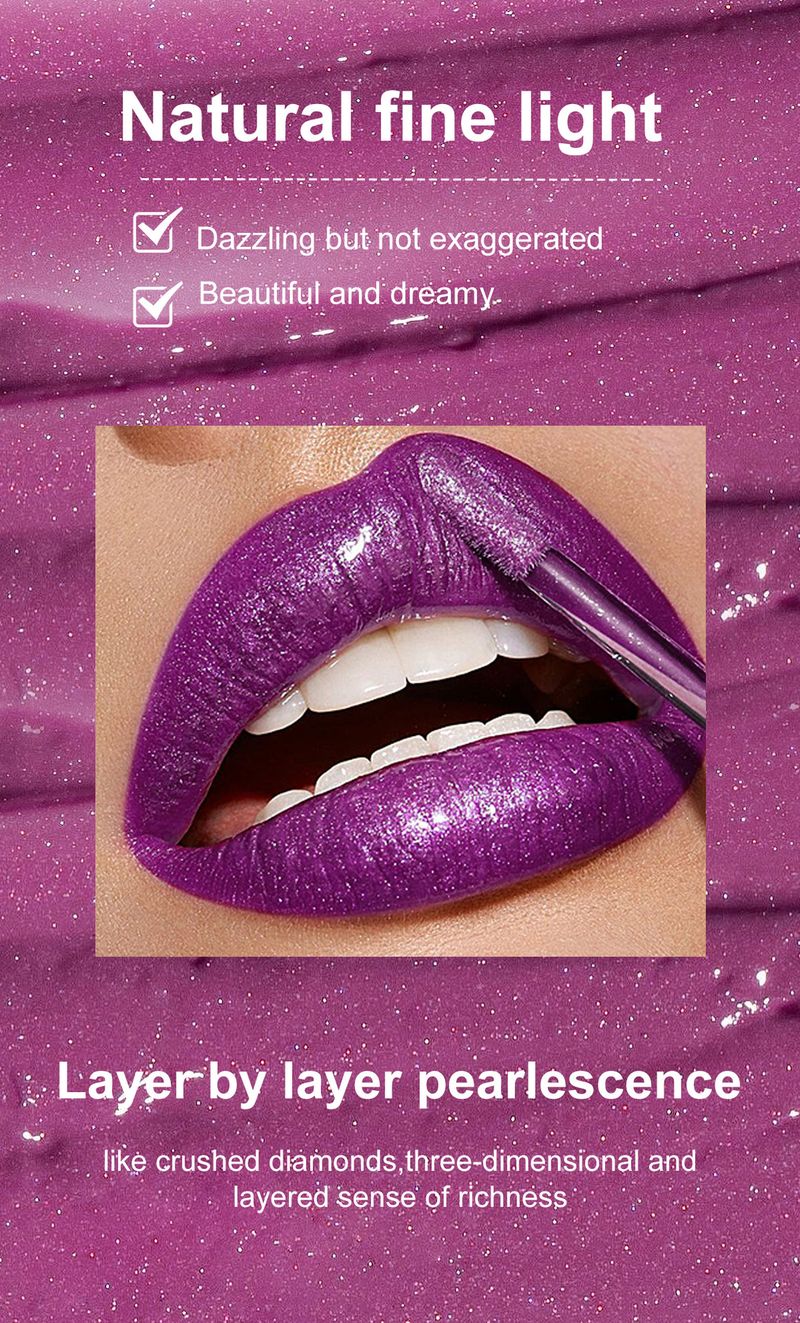 Brillo labial Maffik Metal Lápiz labial líquido Brillo labial de Halloween Maquillaje de taza antiadherente Brillo labial perlado_voghion.com