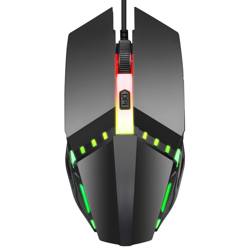 Nuova combinazione di tastiera e mouse cablato con luce colorata emissione 3 velocità 1600 DPI 125 HZ mouse ergonomico da ufficio_voghion.com