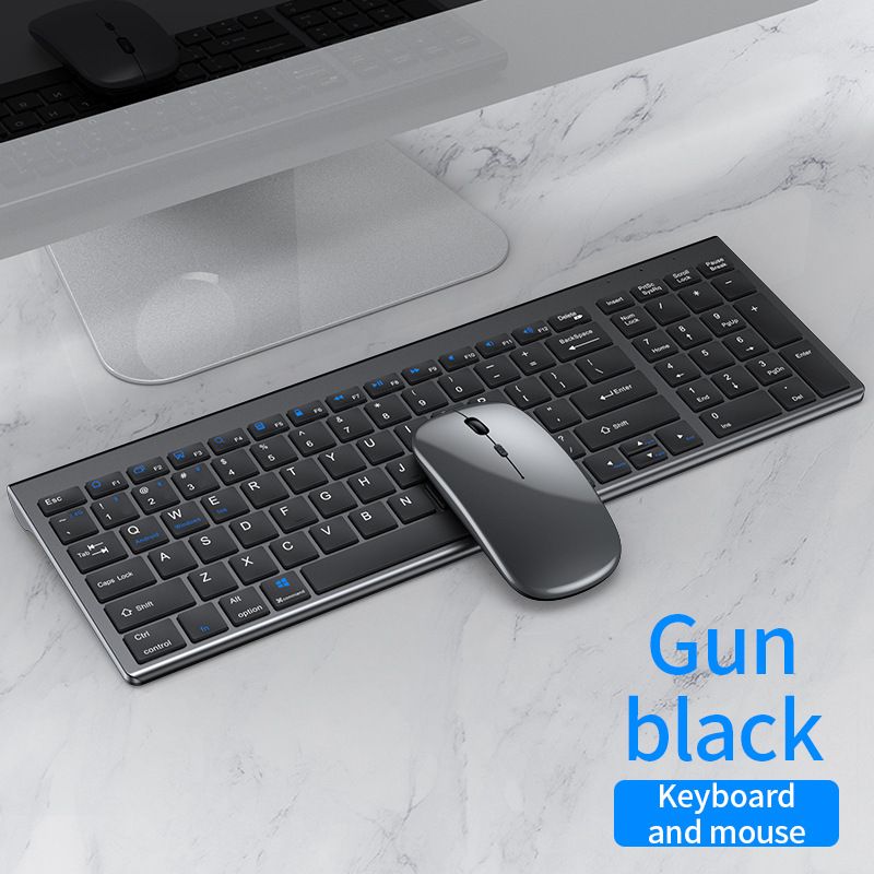Oplaadbare draadloze set Bluetooth-tablet iPad Desktop Laptop USB Extern toetsenbord Muis_voghion.com