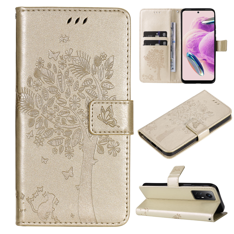 Cute Flip Leather Phone Case For Xiaomi Redmi Note 12S 12 Pro Plus Speed Turbo 12C Cover Magnetic Wallet with Card Slot_voghion.com