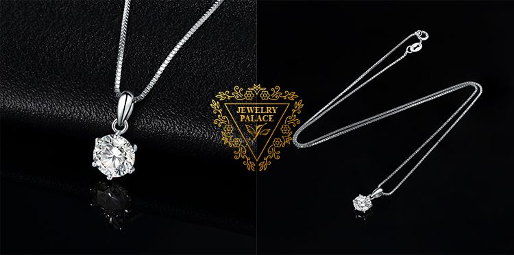 Vendite calde JewelryPalace Cross Sideway Sterling Sier Cubic Zirconia Collana con ciondolo per donna Placcato oro rosa giallo Nessuna catena_voghion.com