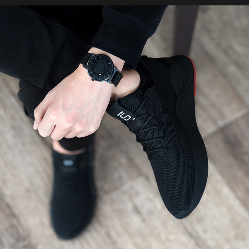 Übergroße Herren-Sneakers, modisch, atmungsaktiv, lässig, mit Schnürung, flache Mesh-Schuhe_voghion.com