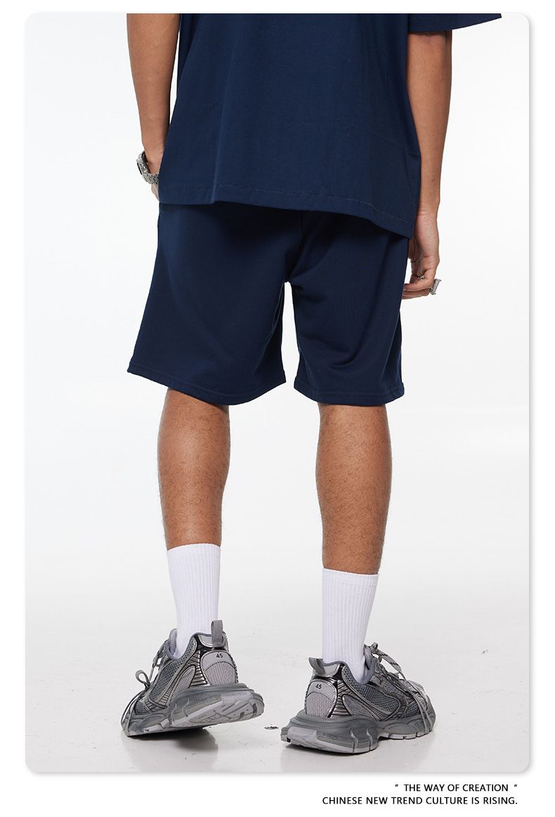 Herren 2024 Frühjahr und Sommer 280G Basic-Shorts, lockere Fünf-Punkt-Hosen der Jugendtrendmarke, Sommer-Herren-Shorts_voghion.com