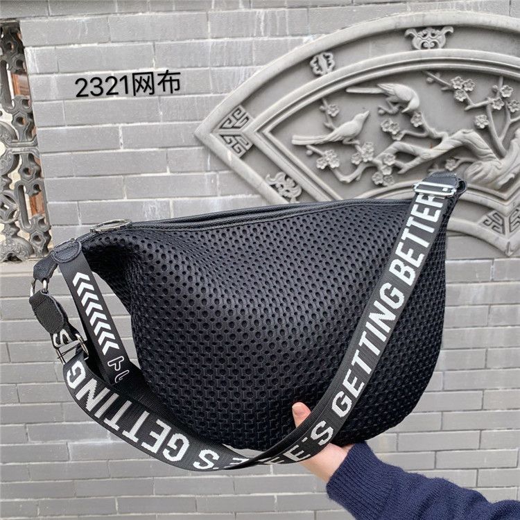Borsa a tracolla monospalla in rete alla moda in stile coreano, casual, leggera, alla moda, di grande capacità, con portamonete_voghion.com