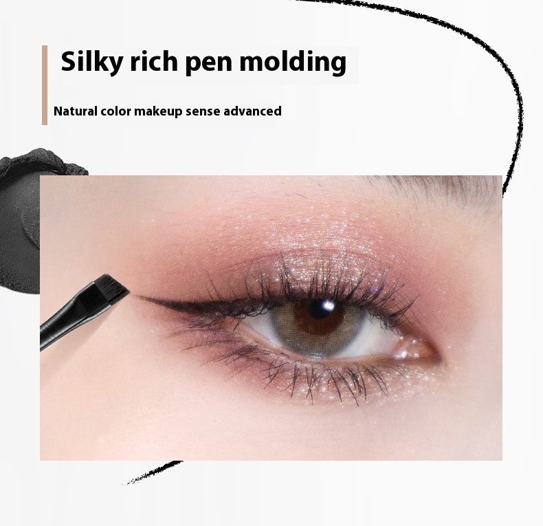 A. M. G Makeup Eyeliner in crema, setoso e liscio, illuminante per gli occhi, durevole, impermeabile, resistente al sudore, ad asciugatura rapida._voghion.com
