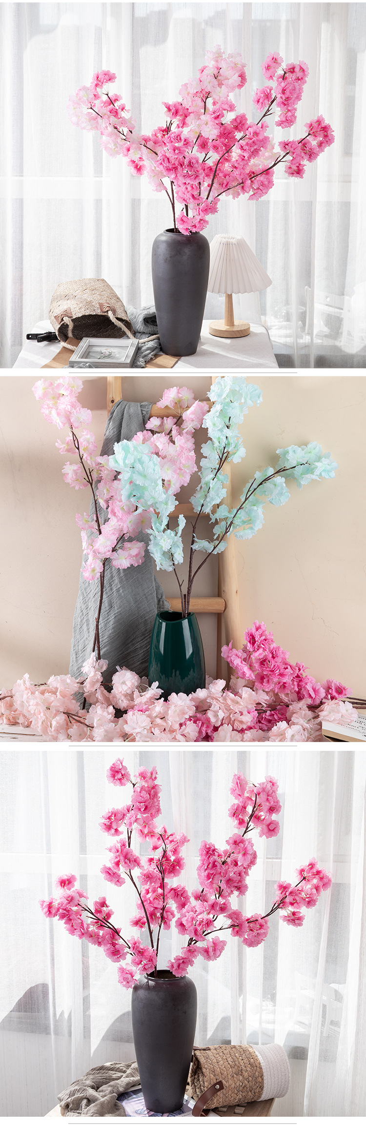 Decorative wedding green plant branches artificial flowers manufacturers fake flowers wholesale crafts INS style cross-border MW06741_voghion.com