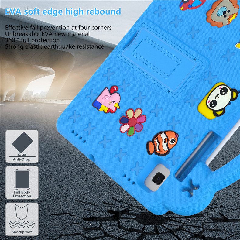 Panda Muster EVA Kunststoff PVC Fall Für Nokia T20 T 20 2021 10,36 zoll Fall Stoßfest Kickstand Tablet Kinder Griff Abdeckung Funda_voghion.com
