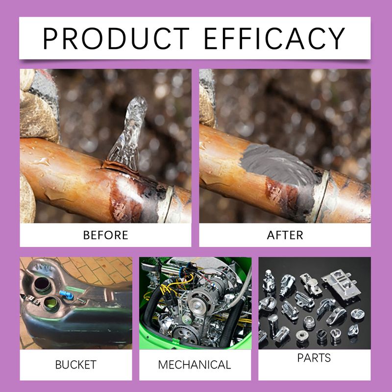 Jue-Fish Metal Repair Adhesive, Waterproof Leak-Plugging Crack Metal Adhesive Ab Repair Agent Metal Repair Adhesive_voghion.com
