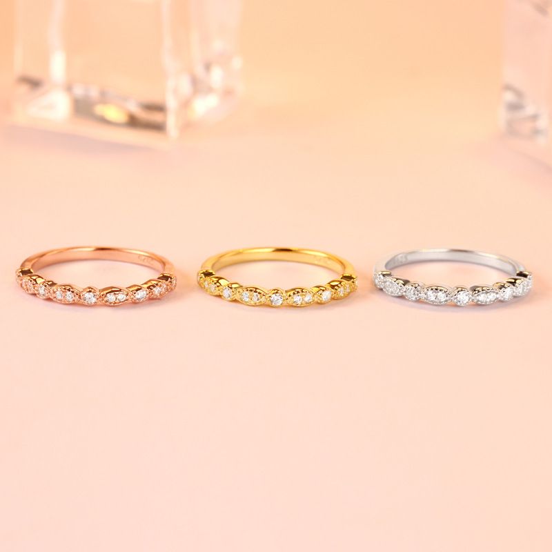 S925 Sterling Silver Ring Set – Teardrop Gemstone Light Luxury Jewelry For Women_voghion.com